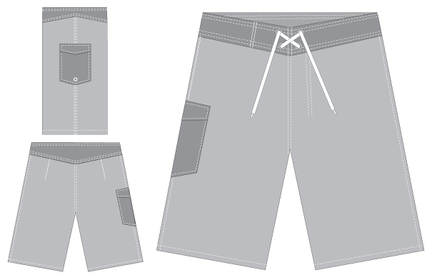Mangrove Monkey Epic Custom Boardshorts Resting